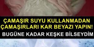 Çamaşır suyu kullanmadan beyazları kar beyaz yapın