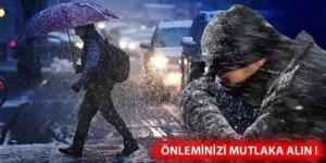 M’eteoroloji uy’ardı: Sel, su baskını, dolu yağışı vede fırtınaya d!kkat