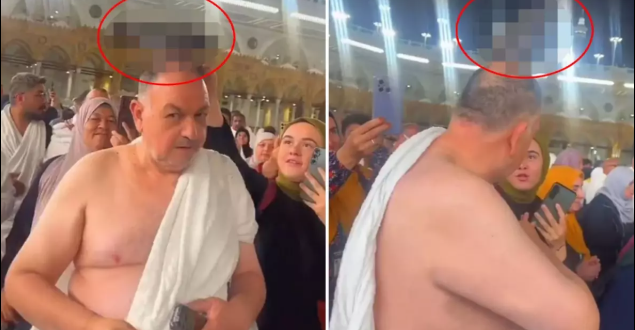 Umrede ş’aşkına uğratan görüntüler İş’te o an