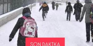 Yarın 8 ilde kar nedeniyle eğitime ara verildi