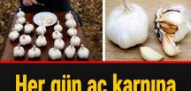 Hergün aç karnına sarımsak yiyen adamın başına ba’kın ne gelmiş..