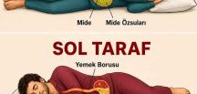 Sağ tarafınıza ya tarak uyuyorsanız, şunlar olur.